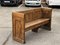 Gothic Georgian Oak Bench with Panelled Sides and Back, Image 3