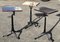 Industrial Edwardian Metal Cast Iron & Wood Machinists Tables, Set of 3 10