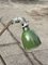 Industrial Workshop Angle Poise Lamp with Green Enamel Shade 3