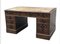 Large Mahogany Veneer Pedestal Desk 1