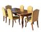 Table de Salle à Manger à Rallonge et Chaises avec 2 Rallonges en Acajou, Set de 7 1