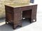 Mahogany Pedestal Desk with Green Leather Top 8