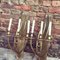 Large Brass Wall Light Sconces, Set of 2 2