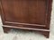Pedestal Desk in Flame Veneer Mahogany with Green Leather Top 7