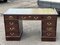 Pedestal Desk with Green Leather Top 7