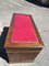 Pedestal Desk with Red Leather Top 9