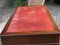 Pedestal Desk with Red Leather Top & Brass Handles, Image 8