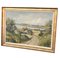 Artista danés, paisaje, grande óleo sobre lienzo, enmarcado, Imagen 1