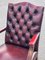 Fauteuil Gainsborough en Cuir Rouge 2