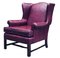 Vintage Red Library Armchair, Image 1