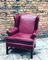 Vintage Red Library Armchair 5