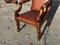 Regency Mahogany Reading Chair with Tan Leather 10