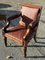 Regency Mahogany Reading Chair with Tan Leather 4