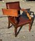 Regency Mahogany Reading Chair with Tan Leather, Image 6
