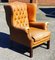 Country House Library Armchair in Tan Leather 8