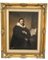 J Gaston, Portrait of Don Gianni Cononico, Head of Catholic Church, Palermo, 20th Century, Oil on Board, Framed 7