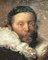 J Gaston, Porträt von Don Gianni Cononico, Oberhaupt der Katholischen Kirche, Palermo, 20. Jh., Öl an Bord, gerahmt 2