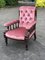 Victorian Armchair with Mahogany Frame, Buttoned Back Armchair, Image 5