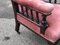 Victorian Armchair in Mahogany Frame, Buttoned Back Armchair 4