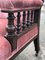Victorian Armchair in Mahogany Frame, Buttoned Back Armchair 7
