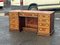 Victorian Mahogany & Brass Bound Campaign Desk, Image 5