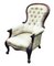 Victorian Spoonback Armchair in Mahogany, Image 1
