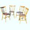 Victorian Kitchen Dining Chairs in Oak, Set of 4, Image 1