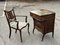 Victorian Rosewood Desk and Chair from Davenport, Set of 2 3