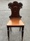 Victorian Shield Back Hall Chair in Mahogany 3