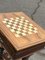 Victorian Chess Table in Walnut with Fitted Birds Eye Maple 9