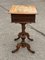 Victorian Chess Table in Walnut with Fitted Birds Eye Maple 3