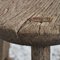 Rustic Round Elm Top B Stool, 1950s 4