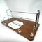 Art Deco Coat Rack in Wood & Chromed with Mirror, 1930s, Image 3