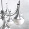 Sputnik Ceiling Lamp with Opaline Glass from Gaetano Sciolari, 1970s attributed to Gaetano Sciolari 8