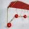 Mid-Century Rockabilly Wall Coat Rack, 1950s 4