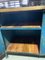 Vintage Industrial Workbench in Blue with New Top, Image 4
