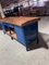 Vintage Industrial Workbench in Steel, Image 4