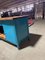 Vintage Industrial Workbench Blue with Original Top, Image 3