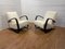 Vintage H-269 Chairs in White, Set of 2, Image 1