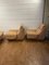 Vintage Sofa and Armchairs in Beige, Set of 3 4