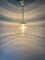 Lámpara colgante Ufo vintage de vidrio y cromo de Kamenicky Senov para EFC, Imagen 3