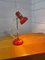 Vintage Desk Lamp in Red 1