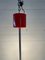 Steel Ceiling Lamp in Red Enamel and Glass 5