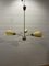 Copper Ceiling Lamp in Glass Milk Yellow 10
