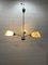 Copper Ceiling Lamp in Glass Milk Yellow 9