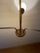 Copper Ceiling Lamp in Glass Milk Yellow 20