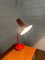 Lampada da tavolo vintage in metallo arancione, anni '60, Immagine 4