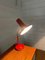 Vintage Metal Table Lamp in Orange, 1960s 4