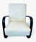 H-269 Lounge Chairs in White by Jindrich Halabala, Set of 2 8