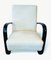 Sillones H-269 en blanco de Jindrich Halabala. Juego de 2, Imagen 8